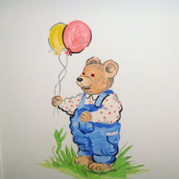 Bear with Balloons Mural