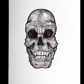 skull in ink