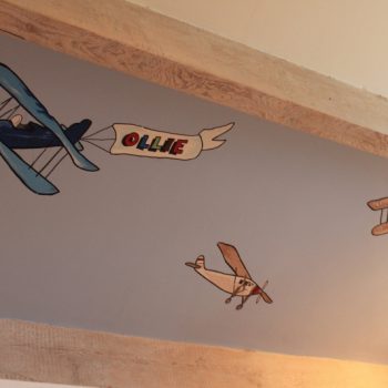 Vintage planes wall mural