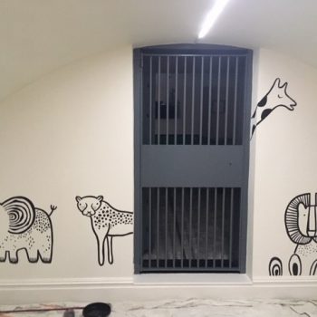 Zoo Animal Line Drawings Wall Murals
