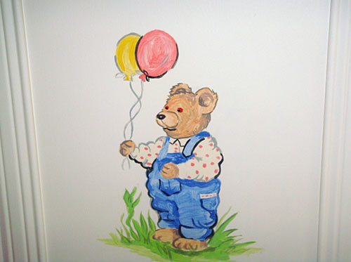 Bear with Balloons Mural