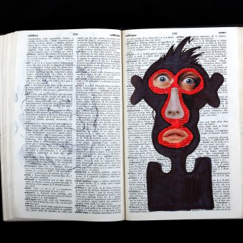 dictionary collage