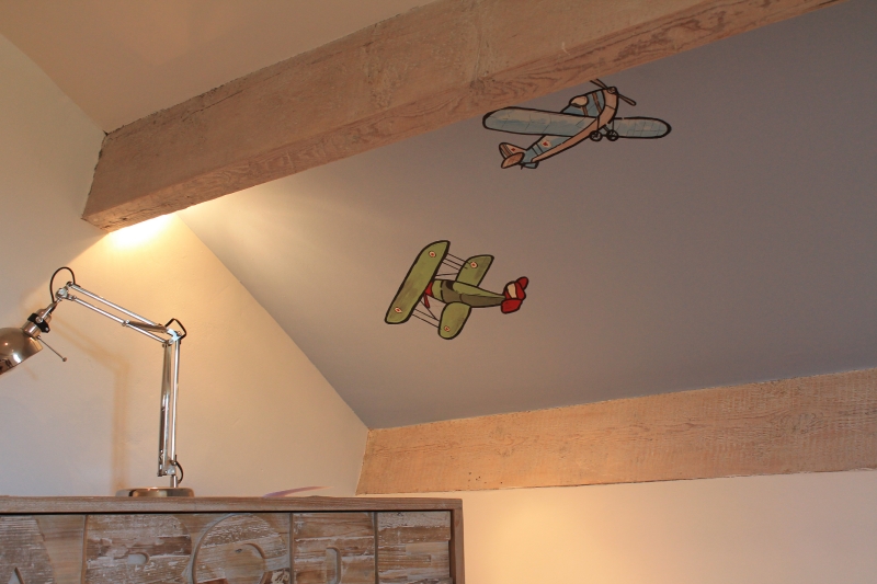 Vintage planes wall art