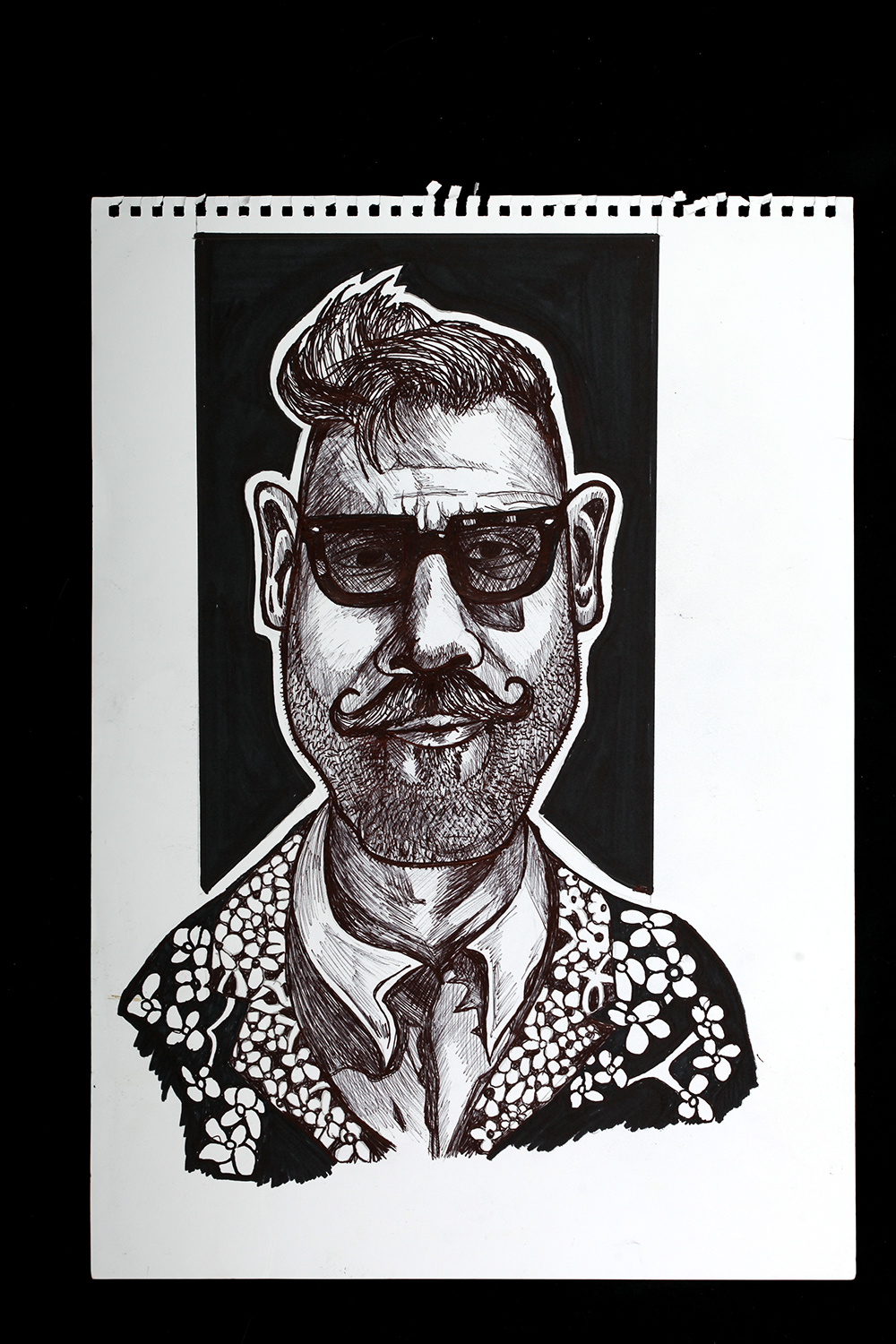 Ink illustration Nick Wooster