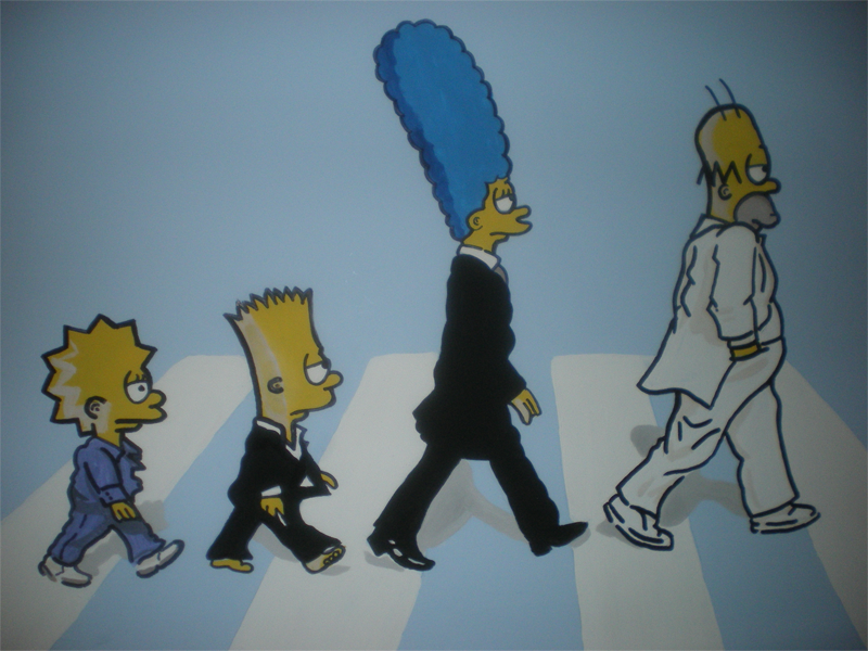 The Simpsons Mural